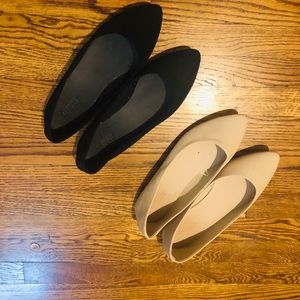 Black and Tan Suede Flats!